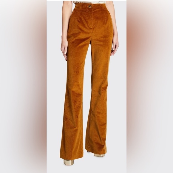 Veronica Bread Pants - Women's Corduroy Boot Cut Pants - Brown
